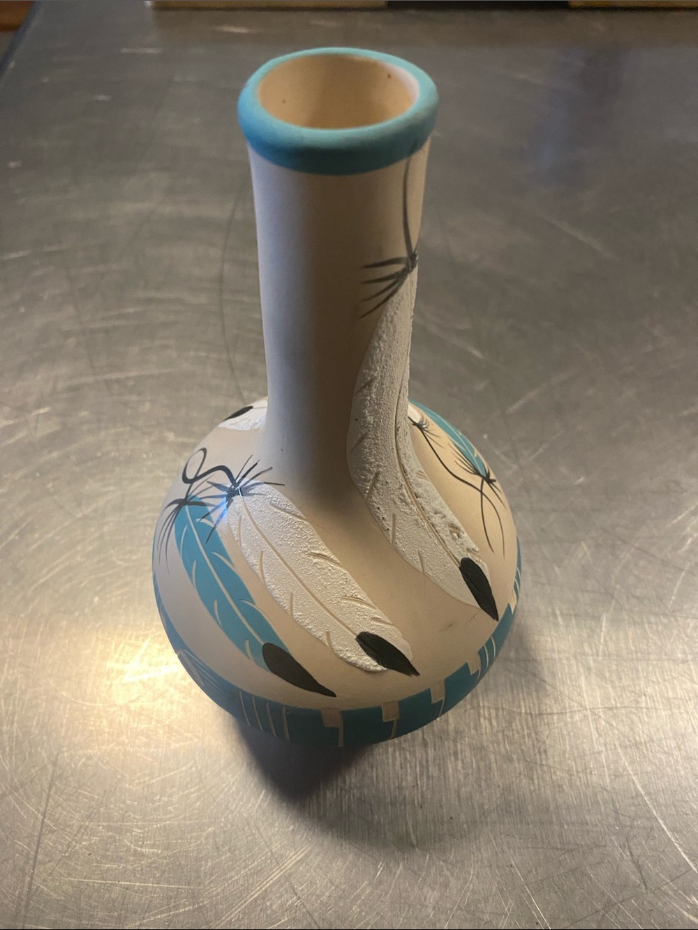 Vintage Navajo Native American pottery vase signed by Betty Selby